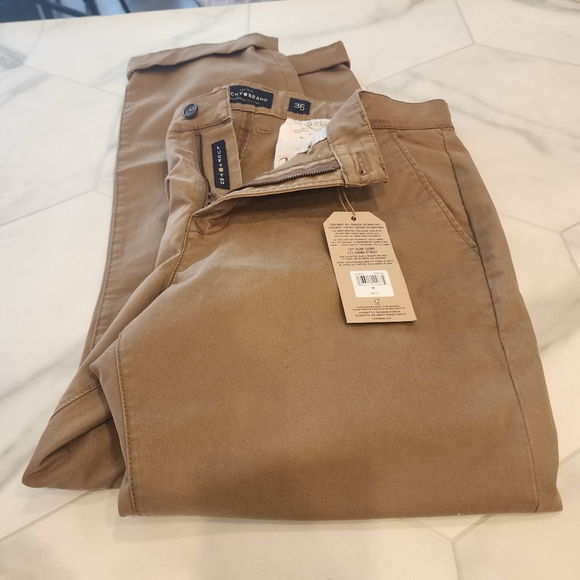 LUCKY BRAND, MENS NEW WITH TAGS,size 36- 121 slim Chino khaki tan pants,coolmax - Picture 6 of 16